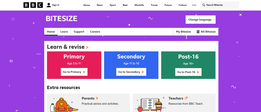 BBC Bitesize | Free Educational Websites for Students