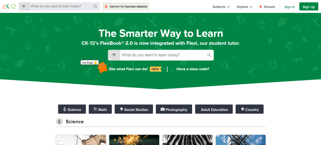 CK-12 | Free Educational Websites for Students