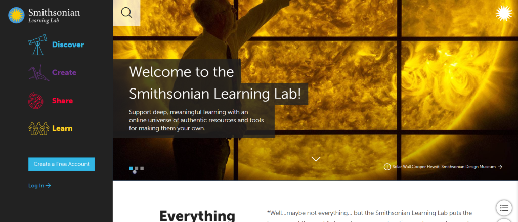 Smithsonian Learning Lab | Free Educational Websites for Students